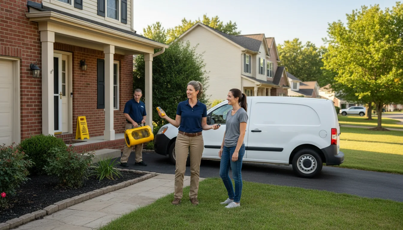 Water restoration image for Dehumidification And Cleanup Services in Marshall, MO